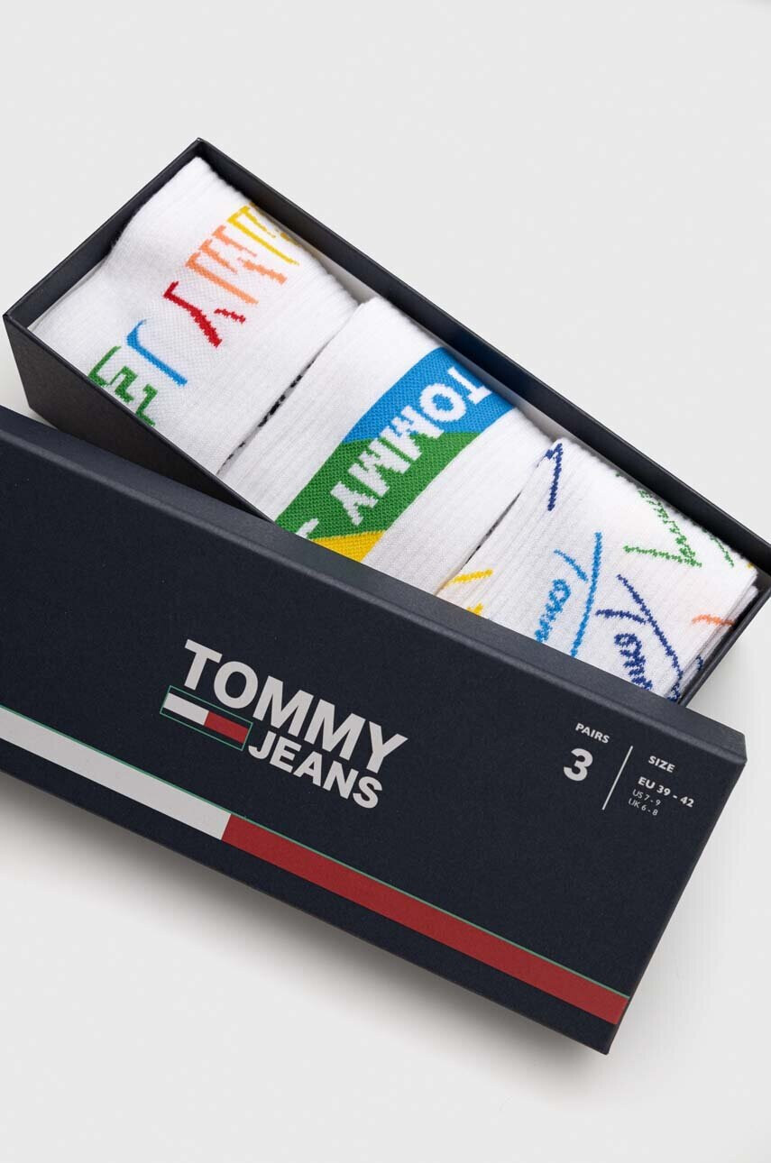 Tommy Jeans Чорапи (3 броя) в бяло - Pepit.bg