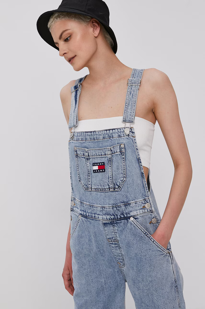 Tommy Jeans Дънков гащеризон Dungaree - Pepit.bg