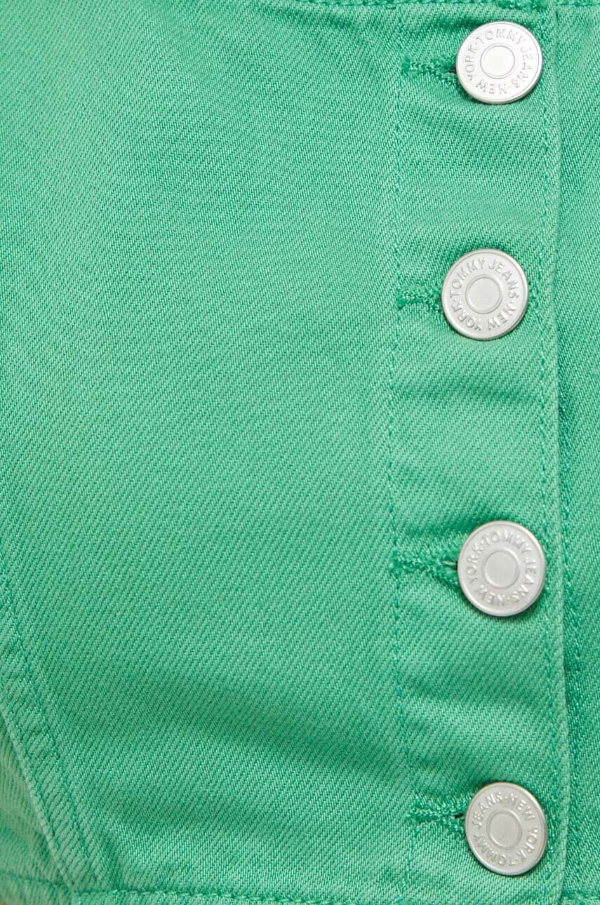 Tommy Jeans Дънков топ в зелено - Pepit.bg