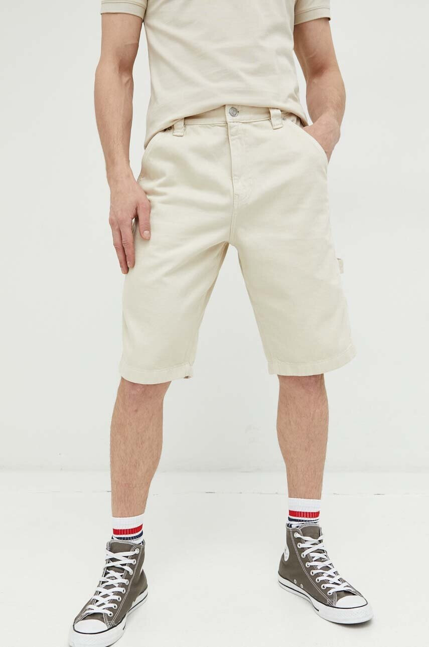 Tommy Jeans Дънкови къси панталони в бежово - Pepit.bg
