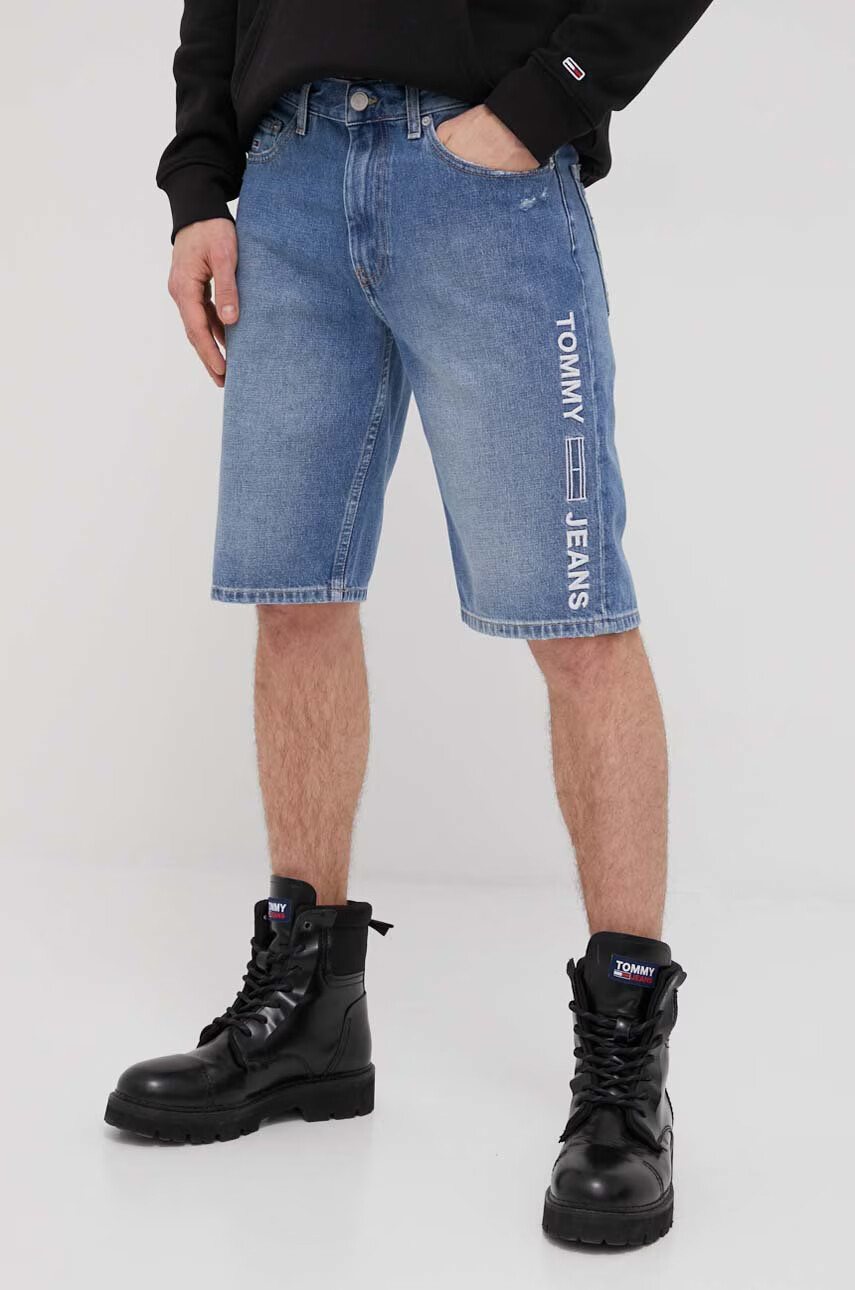 Tommy Jeans Дънкови къси панталони Bf8035 мъжки - Pepit.bg