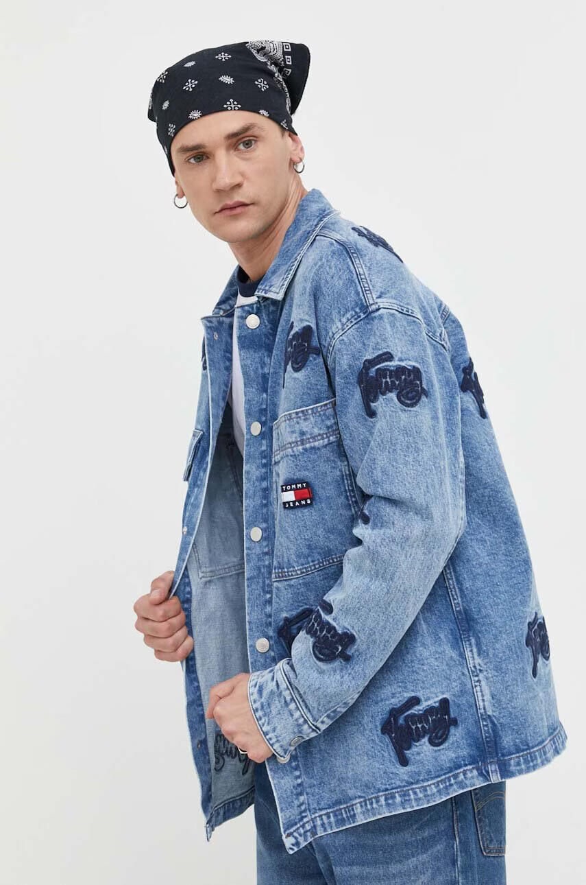 Tommy Jeans Дънково яке в зелено с преходна изолация - Pepit.bg
