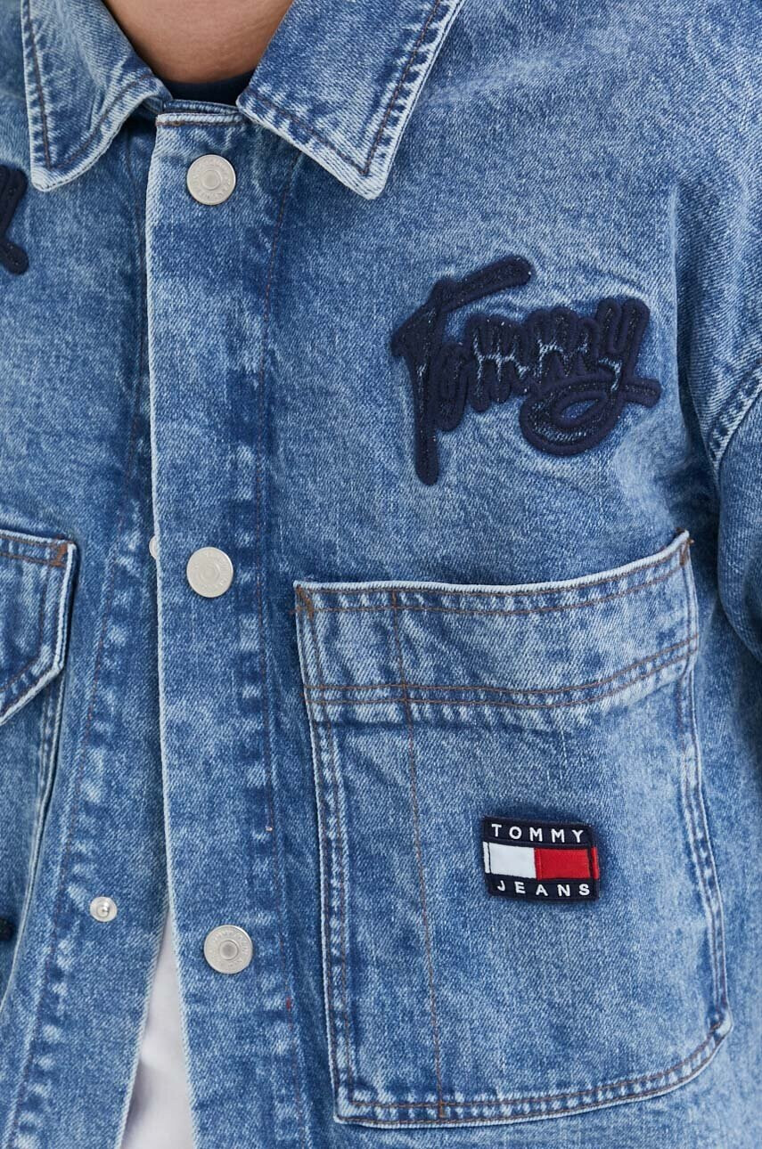 Tommy Jeans Дънково яке в зелено с преходна изолация - Pepit.bg