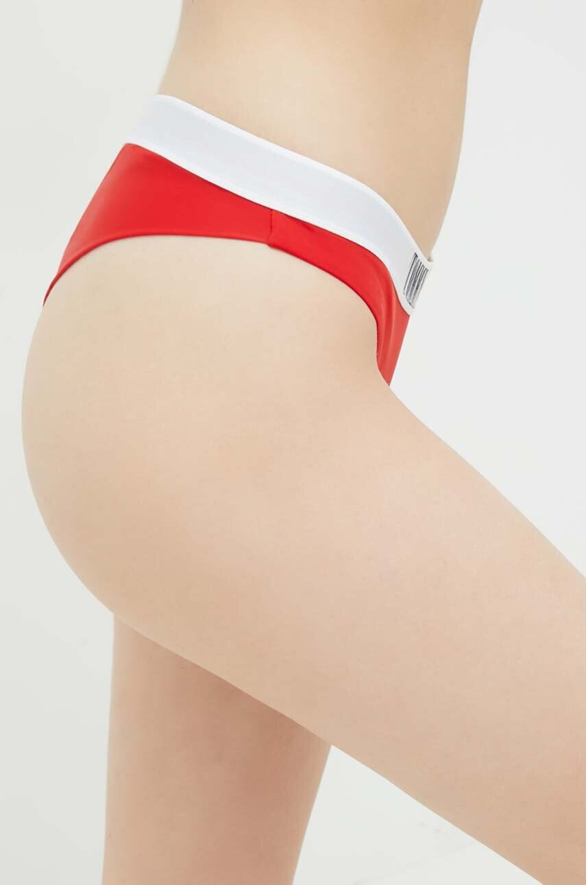 Tommy Jeans Долнище на бански в червено - Pepit.bg