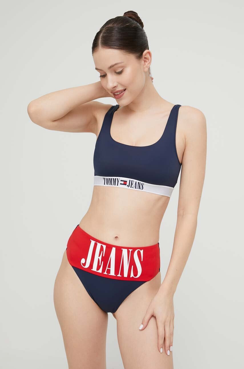 Tommy Jeans Долнище на бански тип бразилиана в тъмносиньо - Pepit.bg