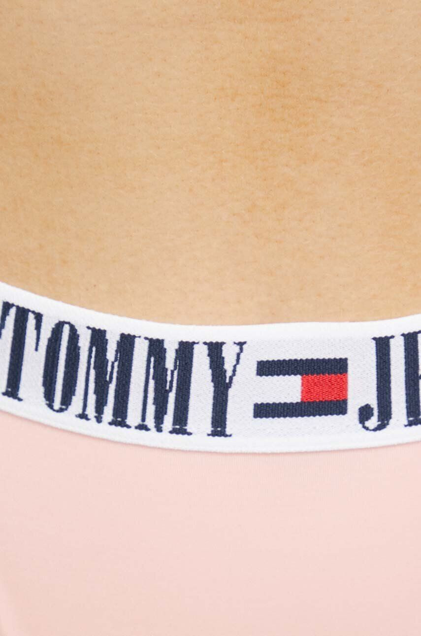 Tommy Jeans Долнище на бански тип бразилиана в розово - Pepit.bg