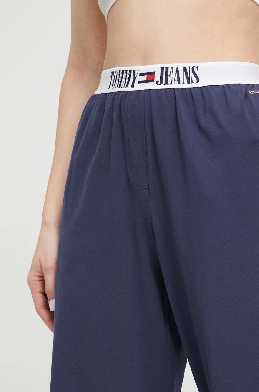 Tommy Jeans Долнище на пижама дамско в тъмносиньо от памук - Pepit.bg