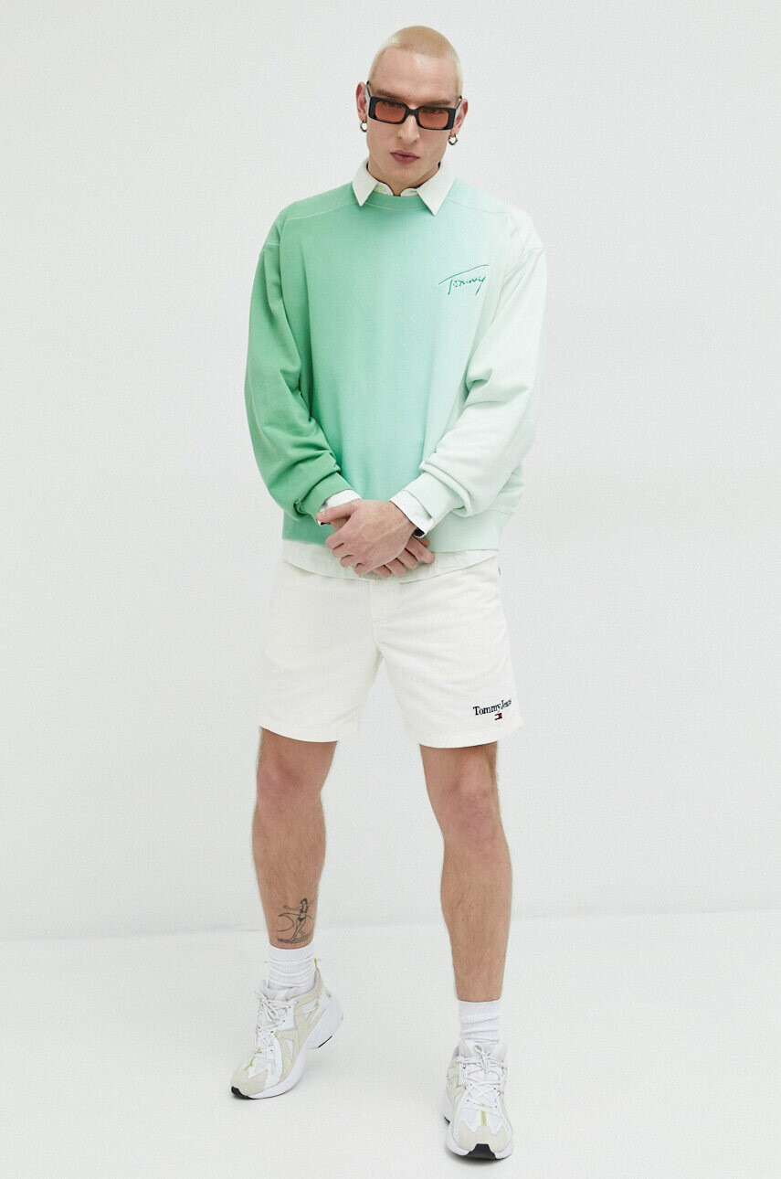 Tommy Jeans Джинсов къс панталон в бяло - Pepit.bg