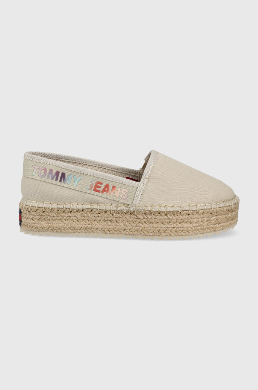 Tommy Jeans Еспадрили в бежово с платформа - Pepit.bg