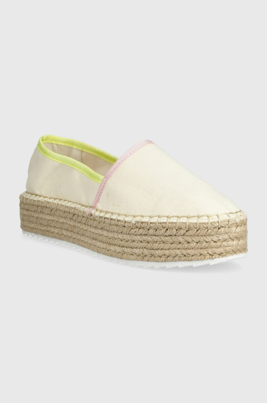 Tommy Jeans Еспадрили FLATFORM ESPADRILLE в бежово с платформа EN0EN02078 - Pepit.bg