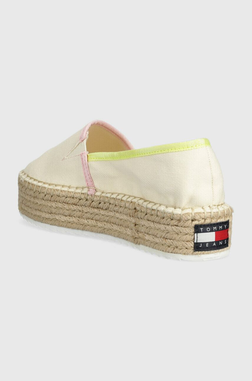 Tommy Jeans Еспадрили FLATFORM ESPADRILLE в бежово с платформа EN0EN02078 - Pepit.bg