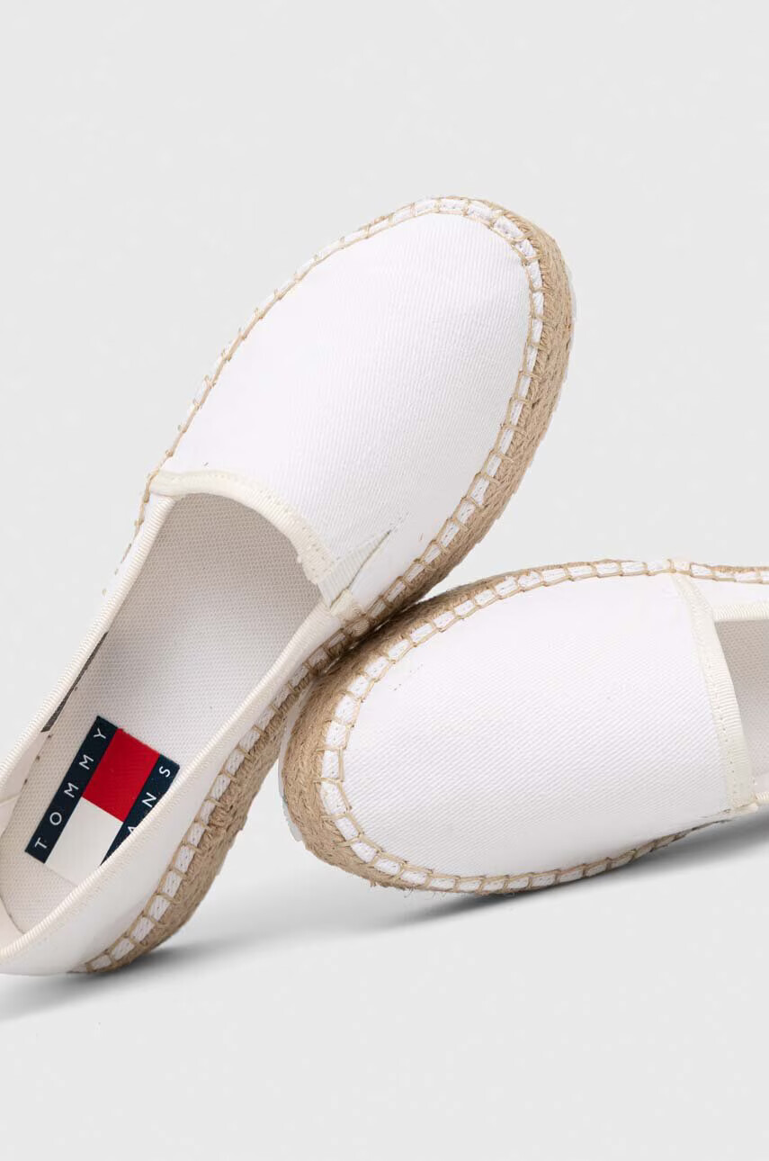 Tommy Jeans Еспадрили FLATFORM ESPADRILLE в бяло с платформа EN0EN02078 - Pepit.bg