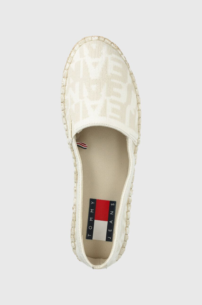 Tommy Jeans Еспадрили LOGOMANIA ESPADRILLE в бежово с платформа EN0EN02079 - Pepit.bg