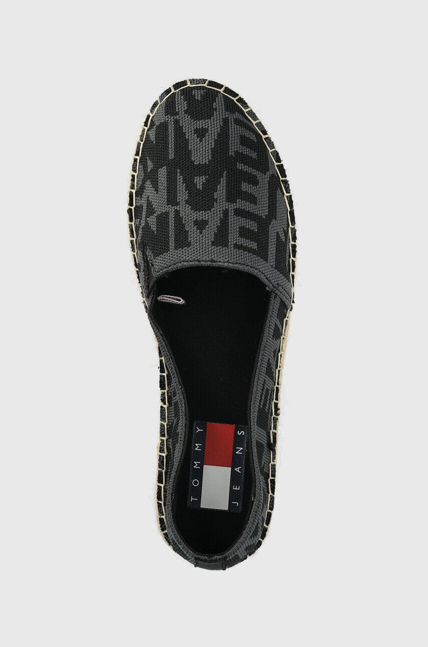 Tommy Jeans Еспадрили LOGOMANIA ESPADRILLE в черно с платформа EN0EN02079 - Pepit.bg