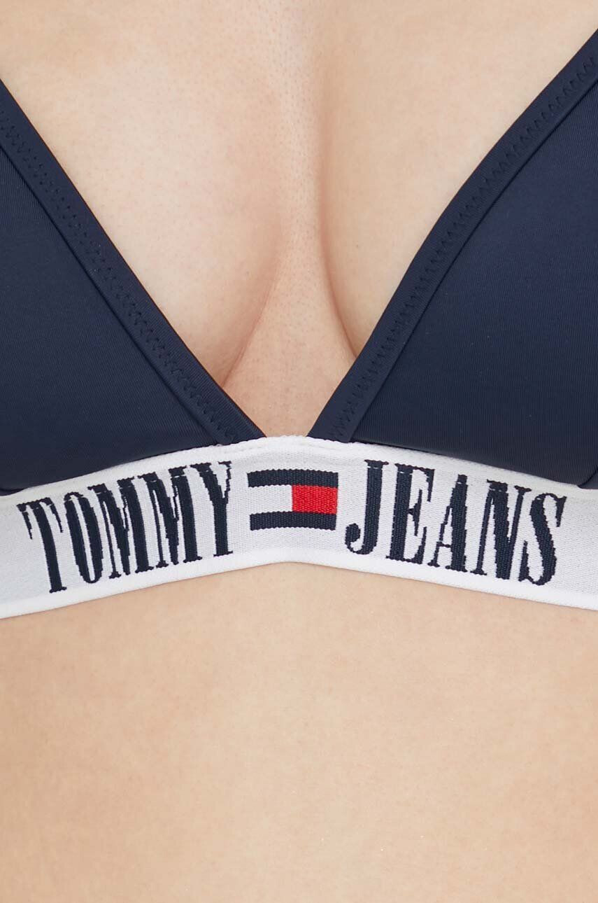 Tommy Jeans Горнище на бански в тъмносиньо с леко подплатена чашка - Pepit.bg