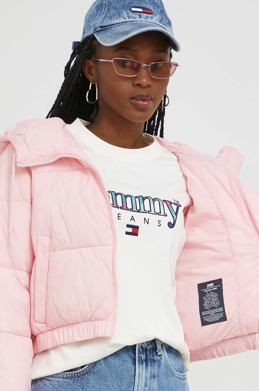 Tommy Jeans Яке в розово със зимна изолация - Pepit.bg