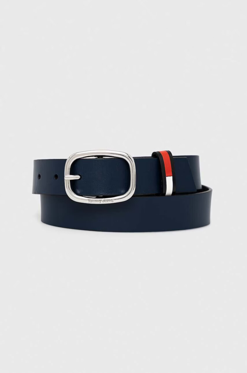 Tommy Jeans Кожен колан дамски в тъмносиньо - Pepit.bg