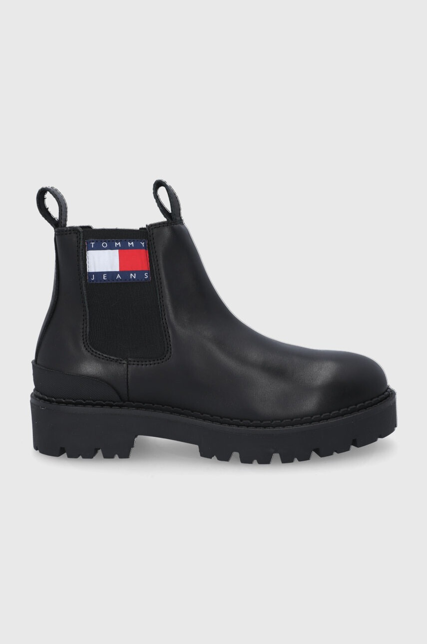 Tommy Jeans Кожени боти челси - Pepit.bg