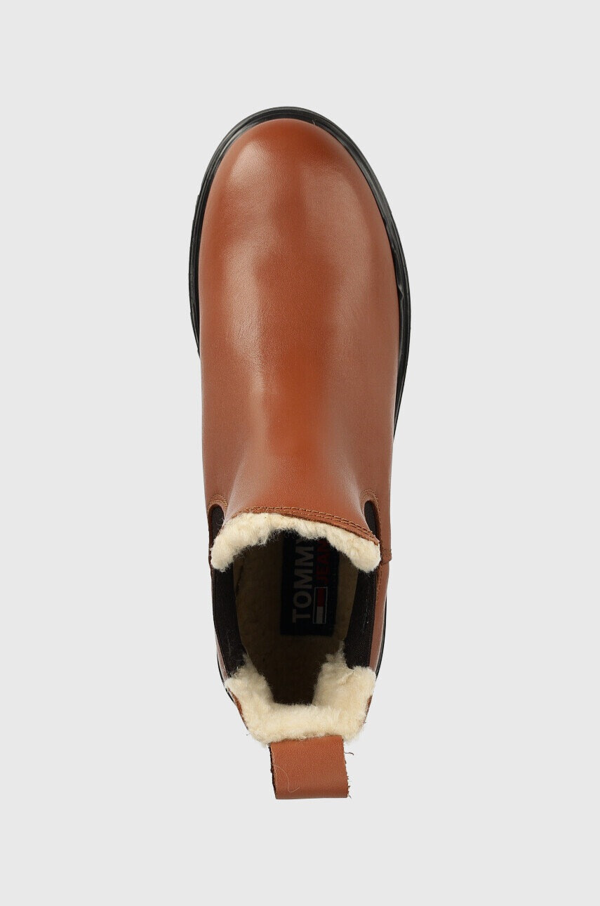 Tommy Jeans Кожени боти челси Warmlined Chelsea Boot - Pepit.bg