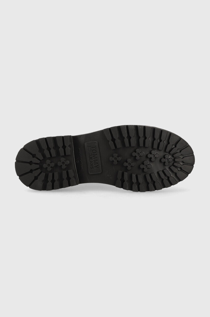 Tommy Jeans Кожени боти Zip Boot в бяло с платформа - Pepit.bg
