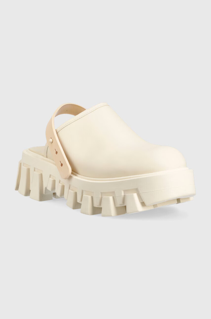 Tommy Jeans Кожени чехли CHUNKY MULE LEATHER в бежово с платформа EN0EN02180 - Pepit.bg