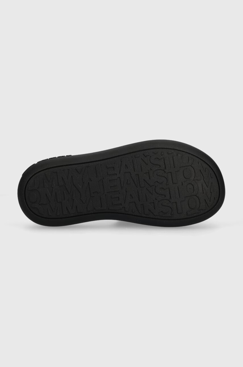 Tommy Jeans Кожени чехли VOLUME SANDAL в зелено с платформа EN0EN02076 - Pepit.bg