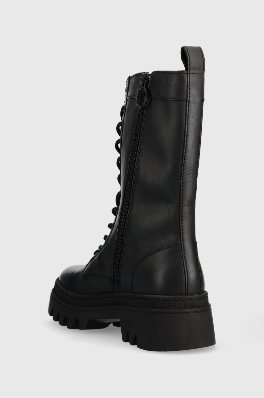 Tommy Jeans Кожени кубинки Fashion Lace Up в черно с платформа - Pepit.bg