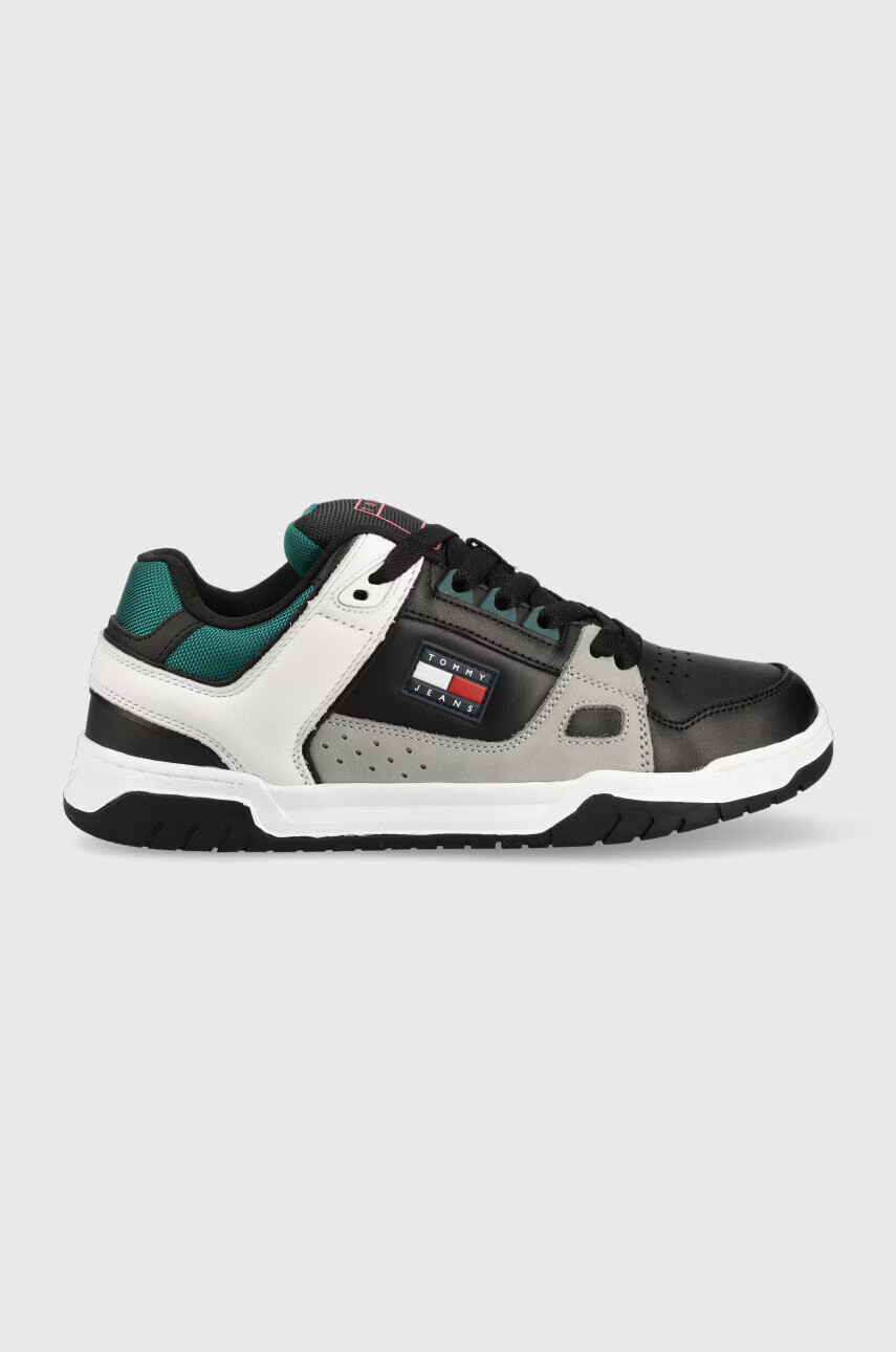 Tommy Jeans Кожени маратонки Skate Sneaker в черно - Pepit.bg