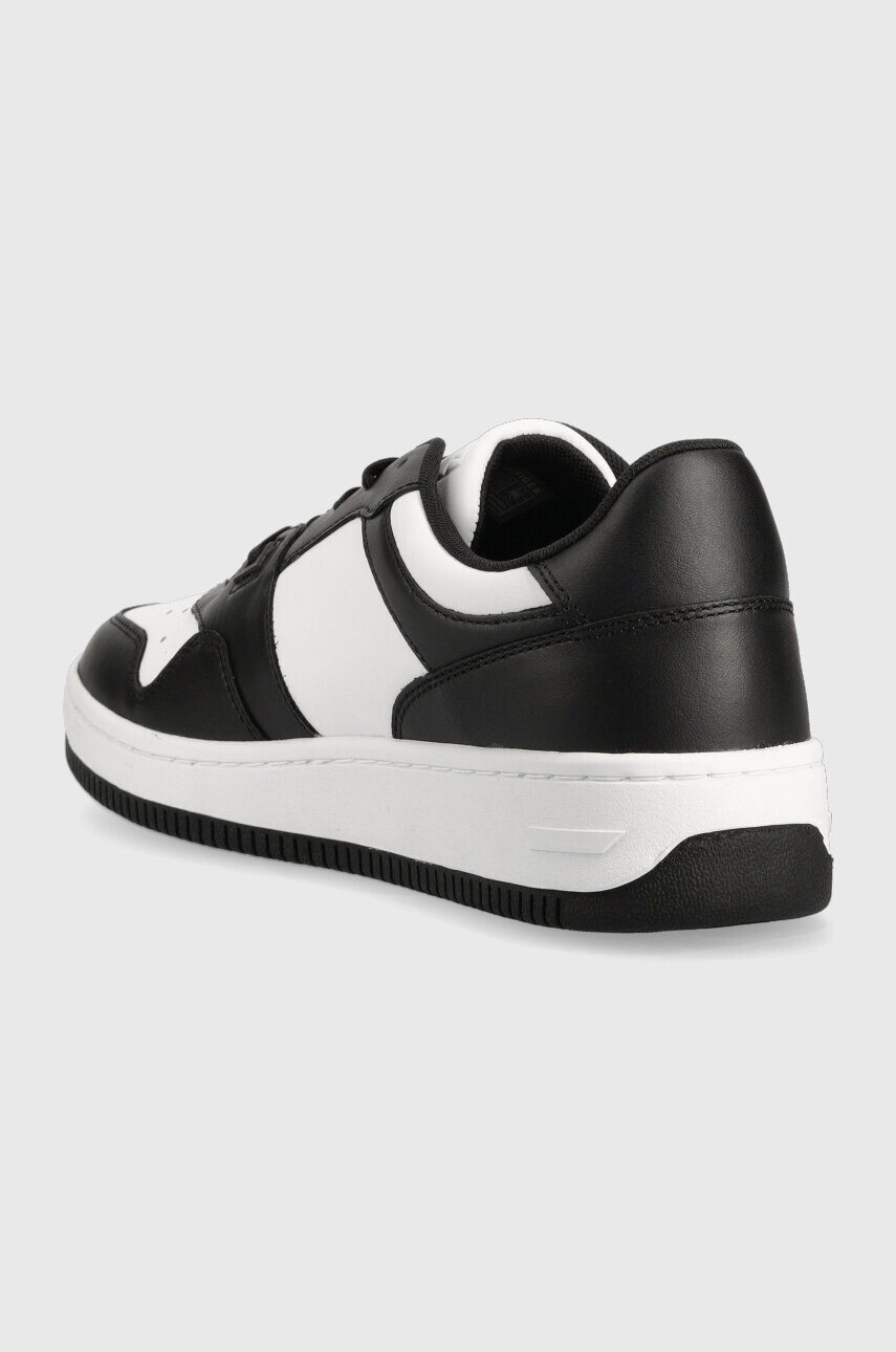 Tommy Jeans Кожени маратонки BASKET LEATHER в черно EM0EM01165 - Pepit.bg