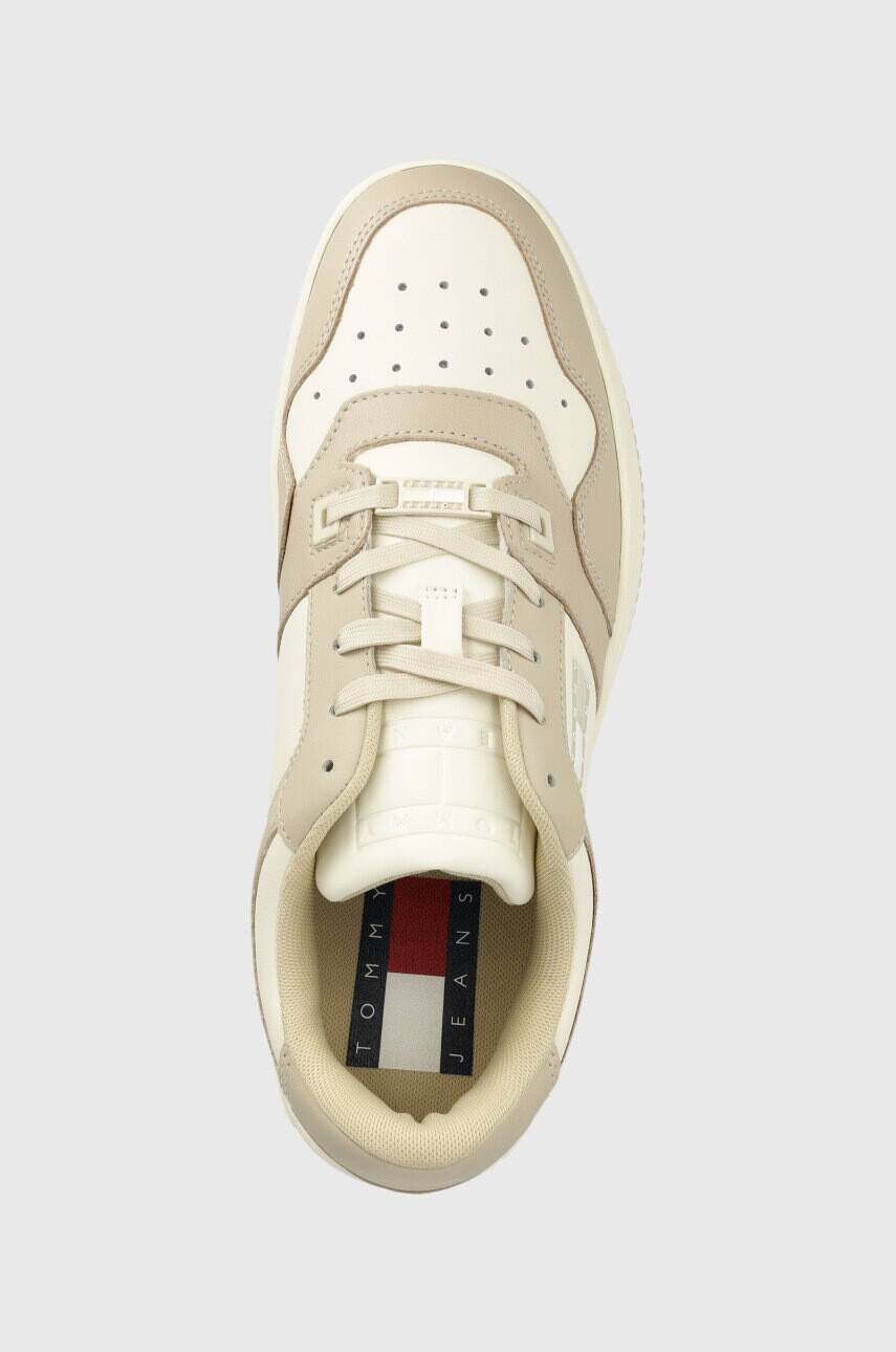 Tommy Jeans Кожени маратонки BASKET LEATHER в черно EM0EM01165 - Pepit.bg