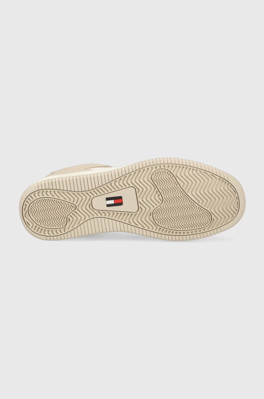 Tommy Jeans Кожени маратонки BASKET LEATHER в черно EM0EM01165 - Pepit.bg