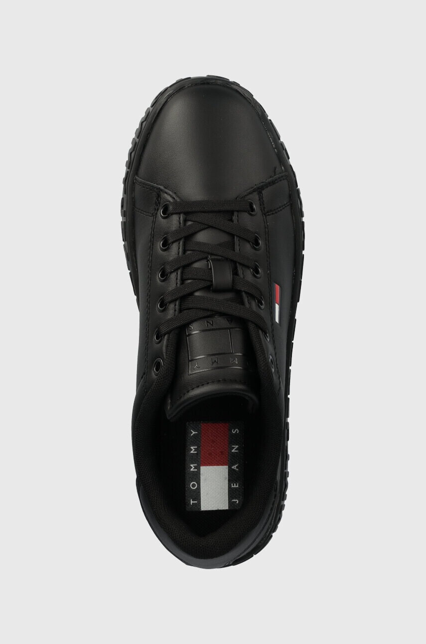 Tommy Jeans Кожени маратонки COOL SNEAKER в черно EN0EN02042 - Pepit.bg