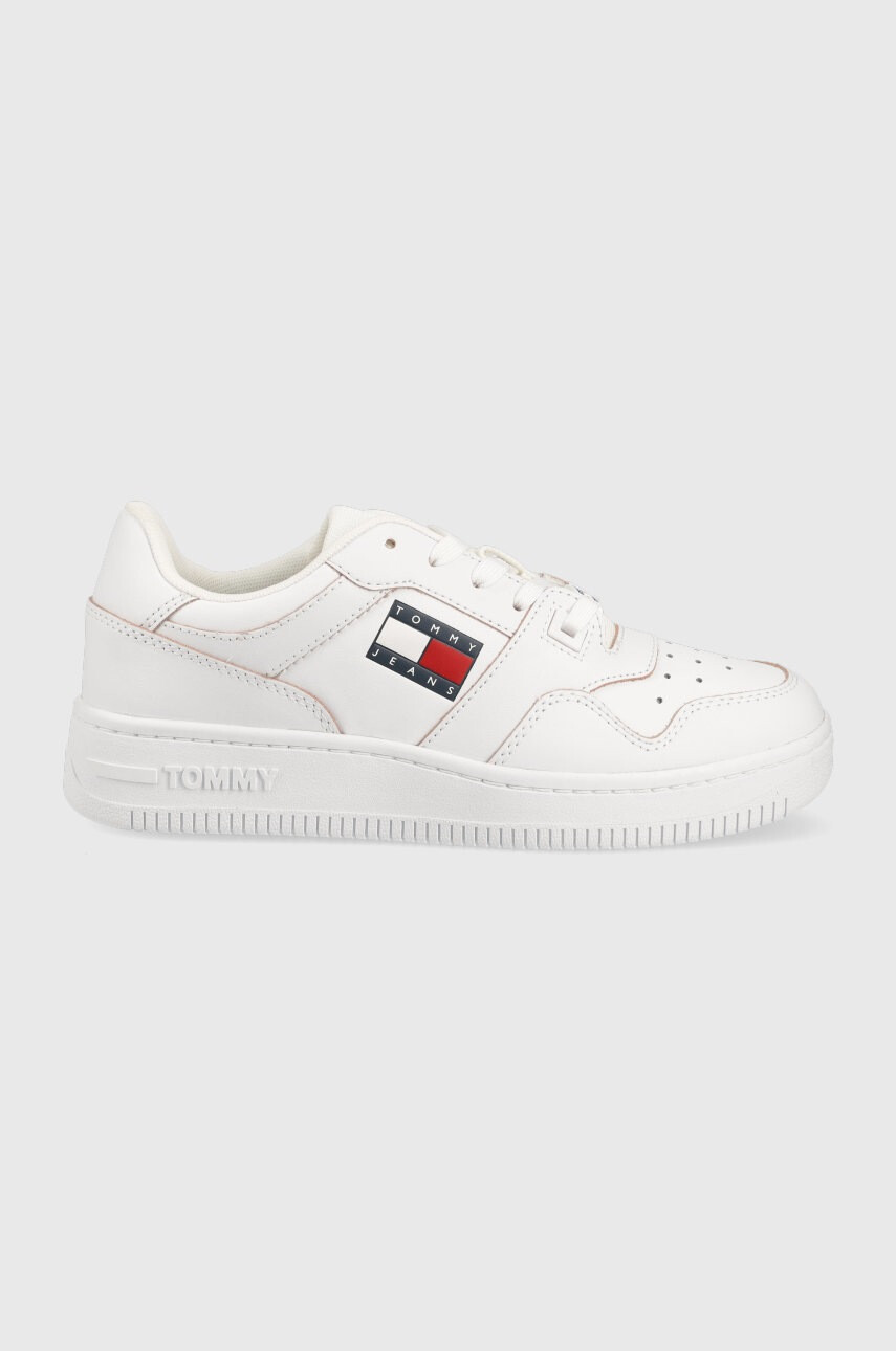 Tommy Jeans Кожени маратонки Etch Basket - Pepit.bg