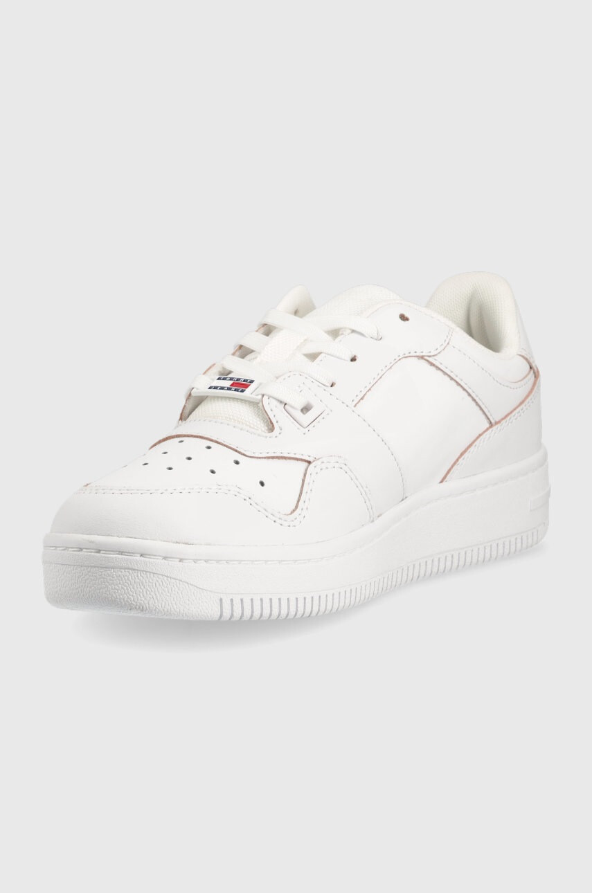 Tommy Jeans Кожени маратонки Etch Basket - Pepit.bg