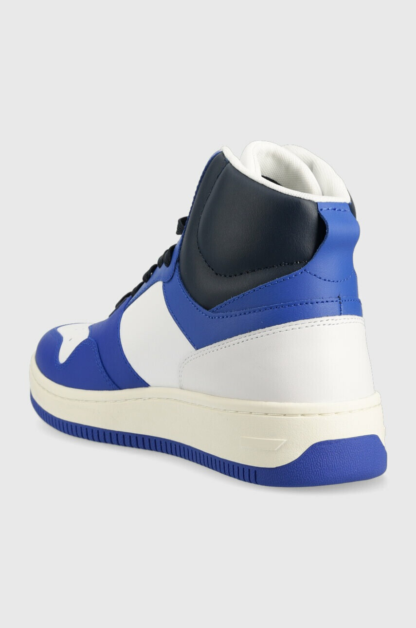 Tommy Jeans Кожени маратонки MID CUT BASKET в синьо EM0EM01164 - Pepit.bg