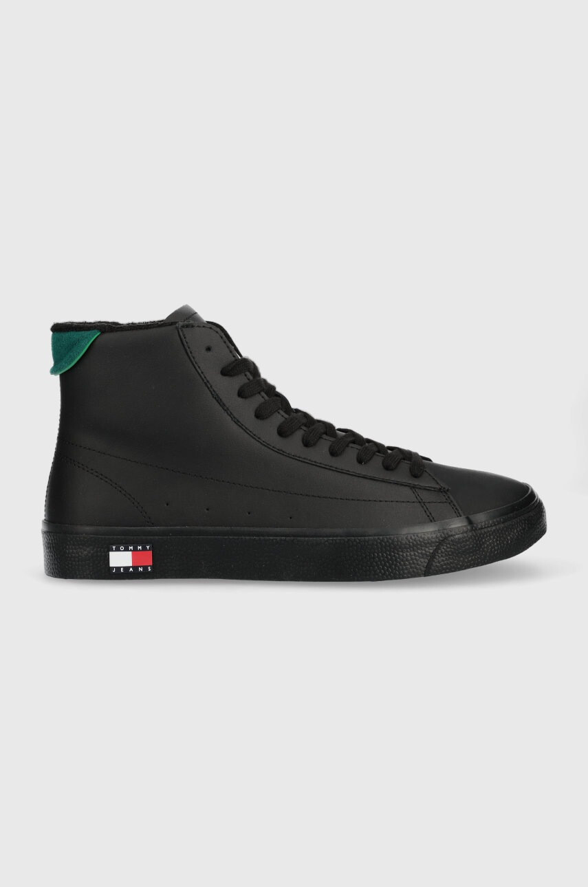 Tommy Jeans Кожени маратонки Mid Leather Vulc - Pepit.bg