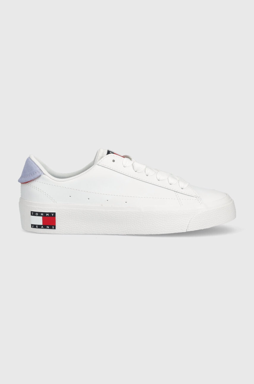 Tommy Jeans Кожени маратонки NOLA PLATFORM в бяло - Pepit.bg