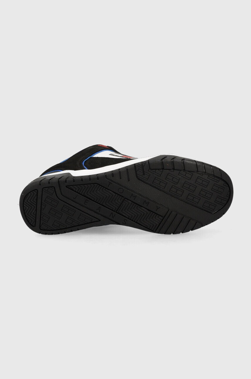 Tommy Jeans Кожени маратонки Skate Sneaker в черно - Pepit.bg