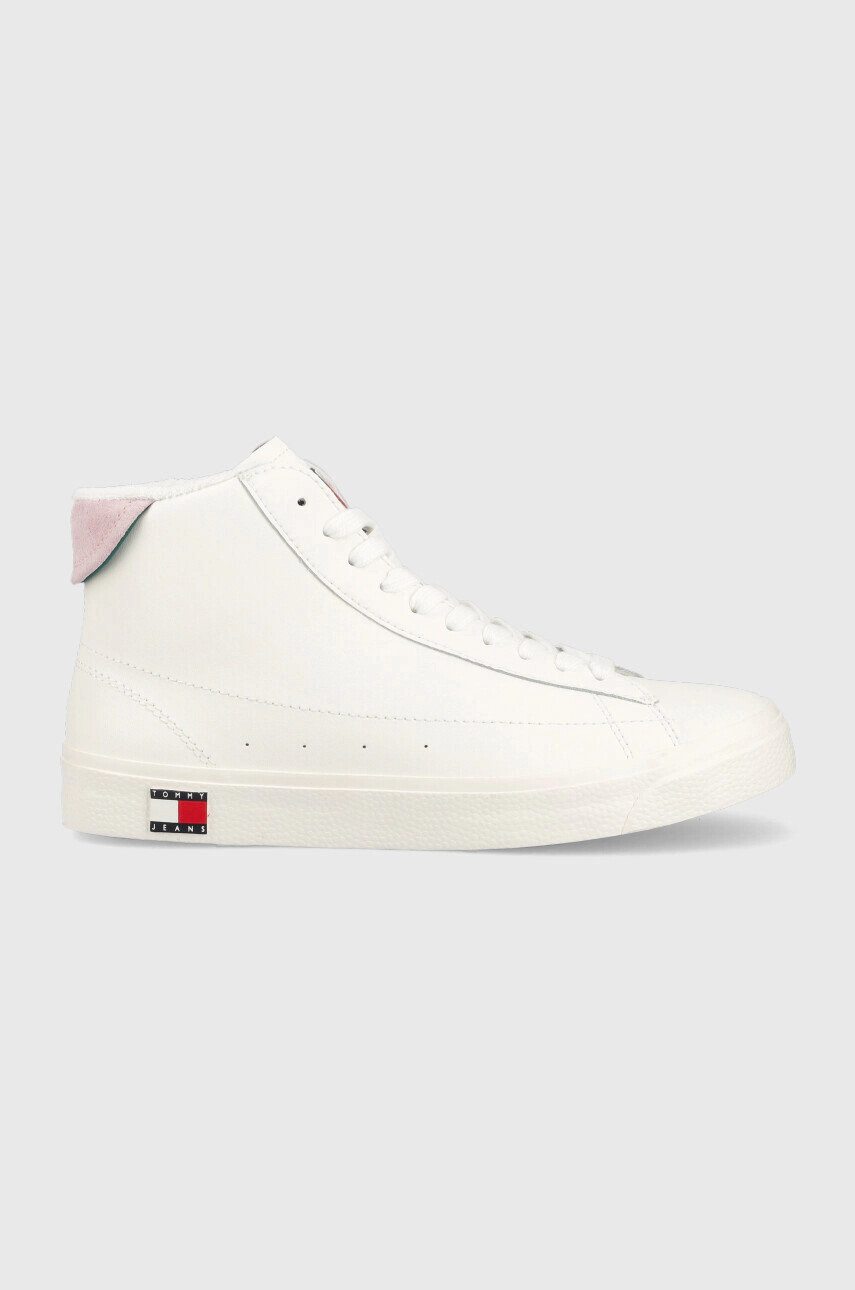 Tommy Jeans Кожени маратонки Varisty Mid Wmns - Pepit.bg