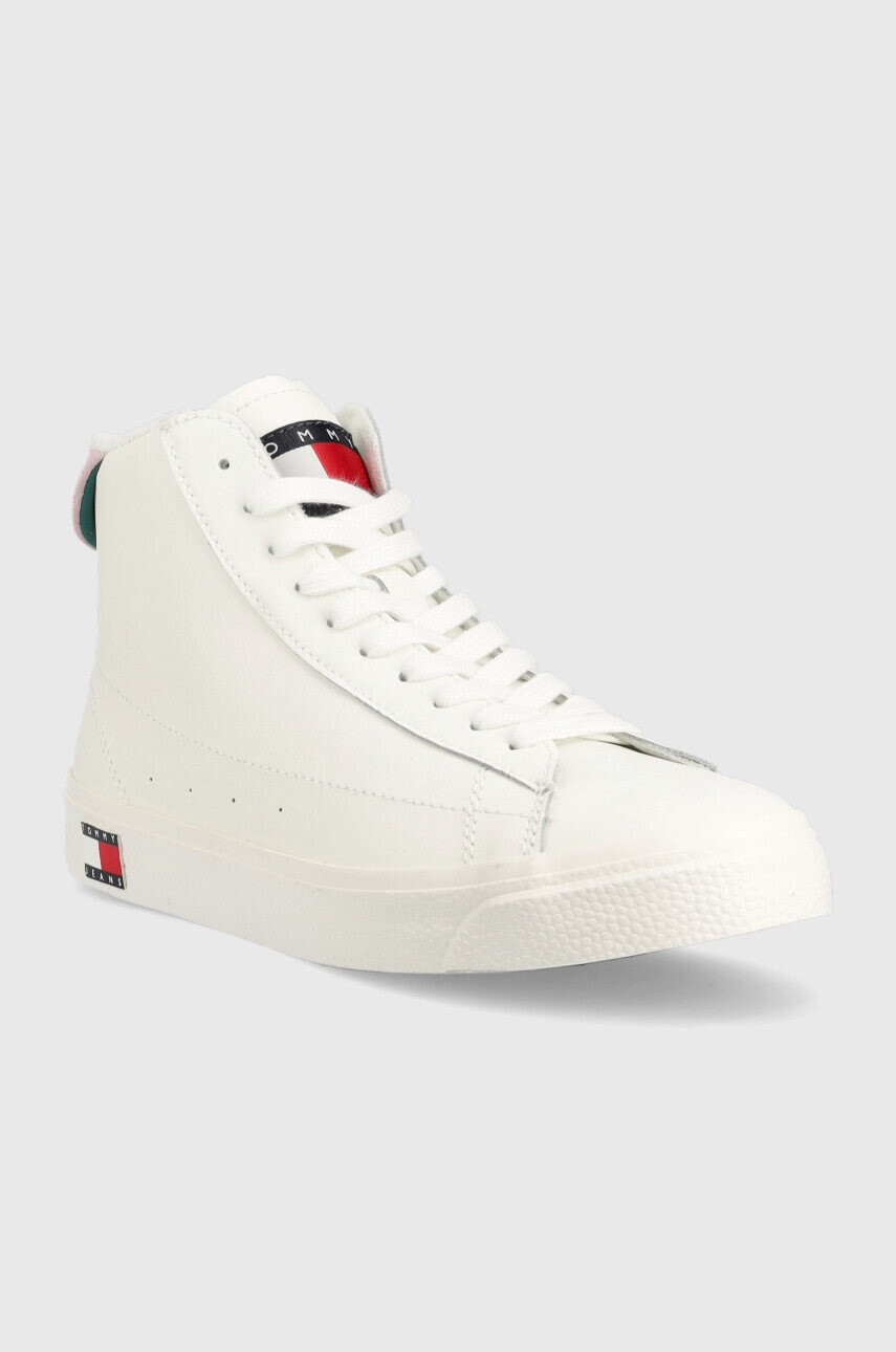 Tommy Jeans Кожени маратонки Varisty Mid Wmns - Pepit.bg
