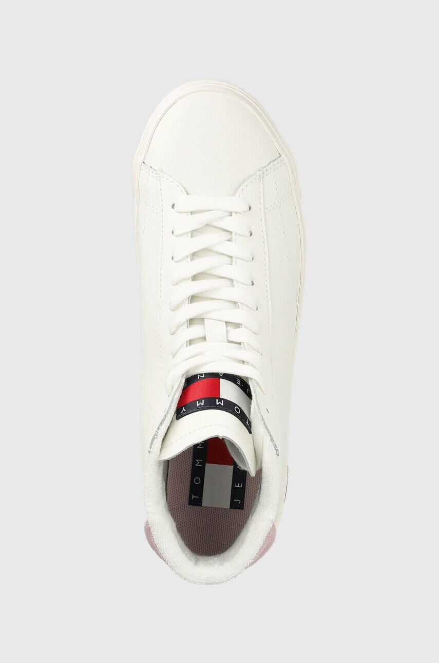 Tommy Jeans Кожени маратонки Varisty Mid Wmns - Pepit.bg