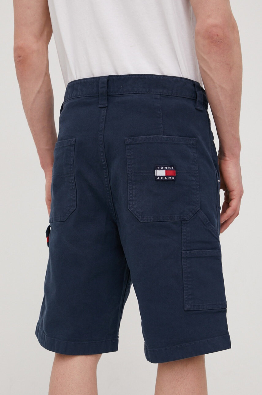 Tommy Jeans Къси панталони в черно с принт с висока талия - Pepit.bg