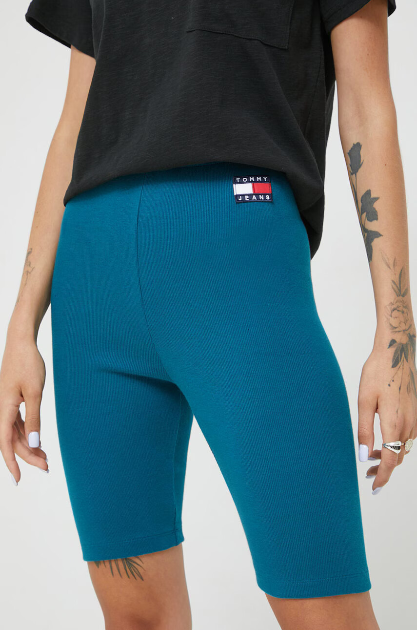 Tommy Jeans Къси панталони с апликация с висока талия - Pepit.bg