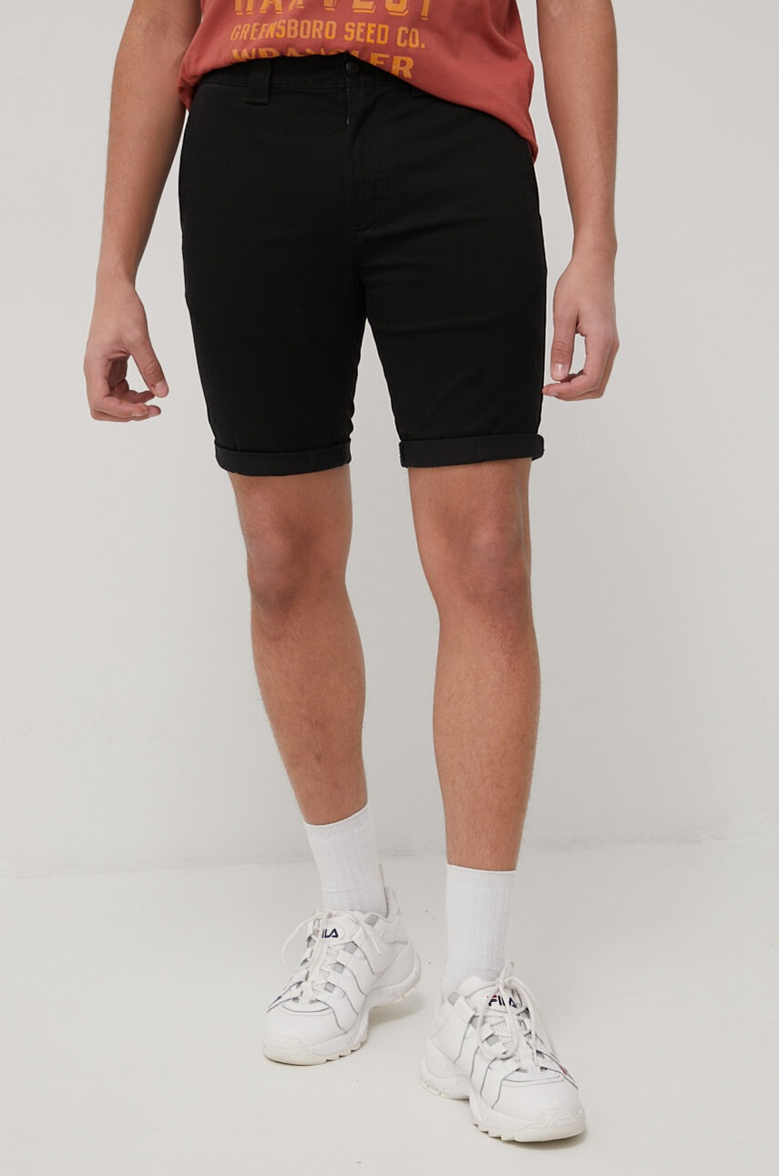 Tommy Jeans Къси панталони Scanton мъжки в черно - Pepit.bg