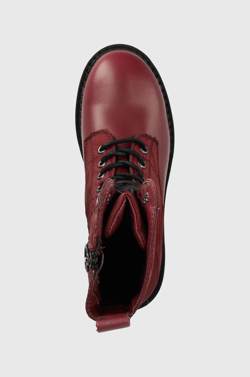Tommy Jeans Кубинки Flatform Padded Boot в бордо с платформа - Pepit.bg