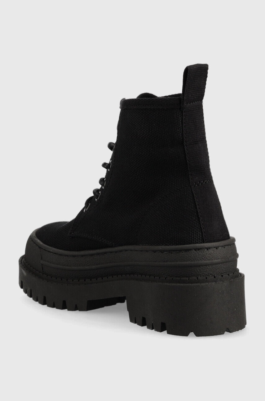 Tommy Jeans Кубинки Foxing Boot в черно с платформа - Pepit.bg
