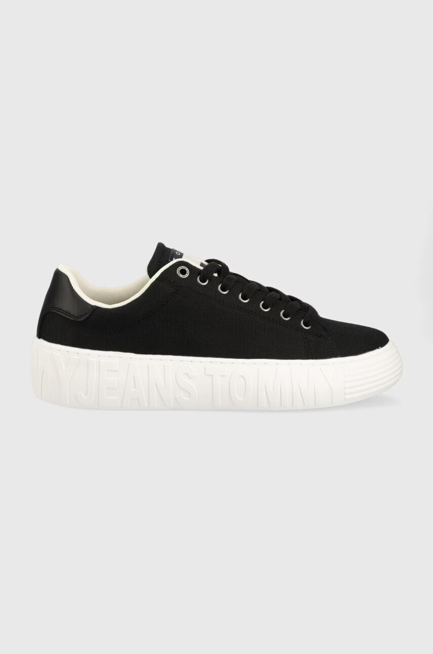 Tommy Jeans Маратонки CANVAS OUTSOLE в черно EM0EM01160 - Pepit.bg