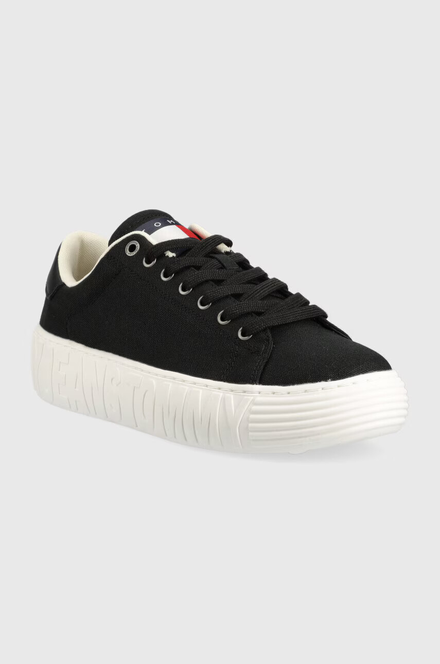Tommy Jeans Маратонки CANVAS OUTSOLE в черно EM0EM01160 - Pepit.bg