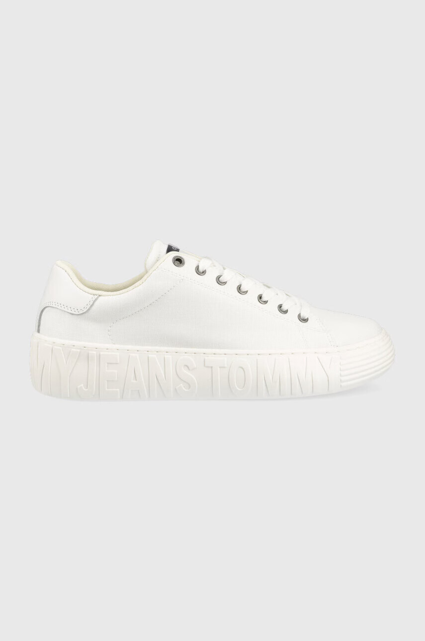 Tommy Jeans Маратонки CANVAS OUTSOLE в бяло EM0EM01160 - Pepit.bg