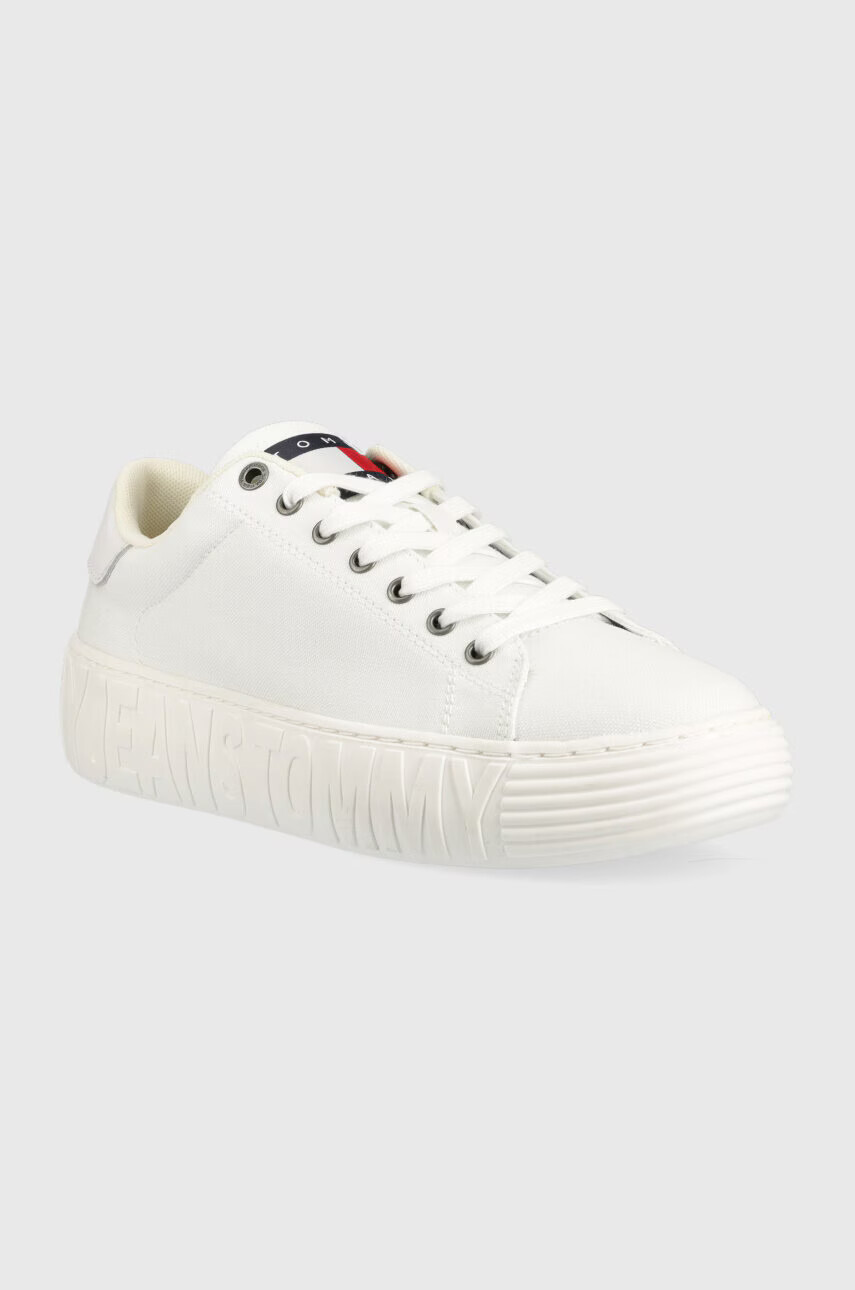 Tommy Jeans Маратонки CANVAS OUTSOLE в бяло EM0EM01160 - Pepit.bg